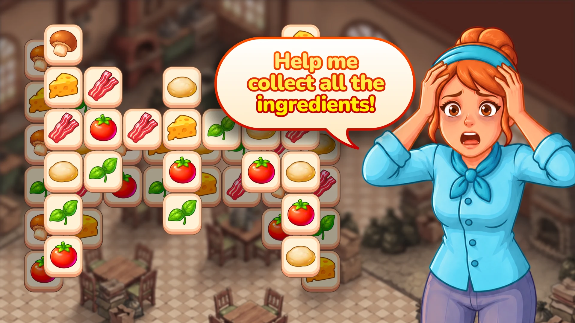 Food story: Tile match screenshot